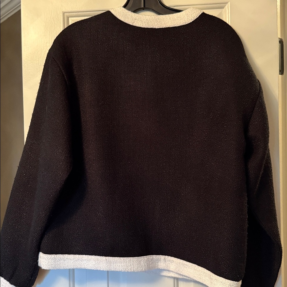 Anthropologie Black and White Jacket - Picture 5 of 5